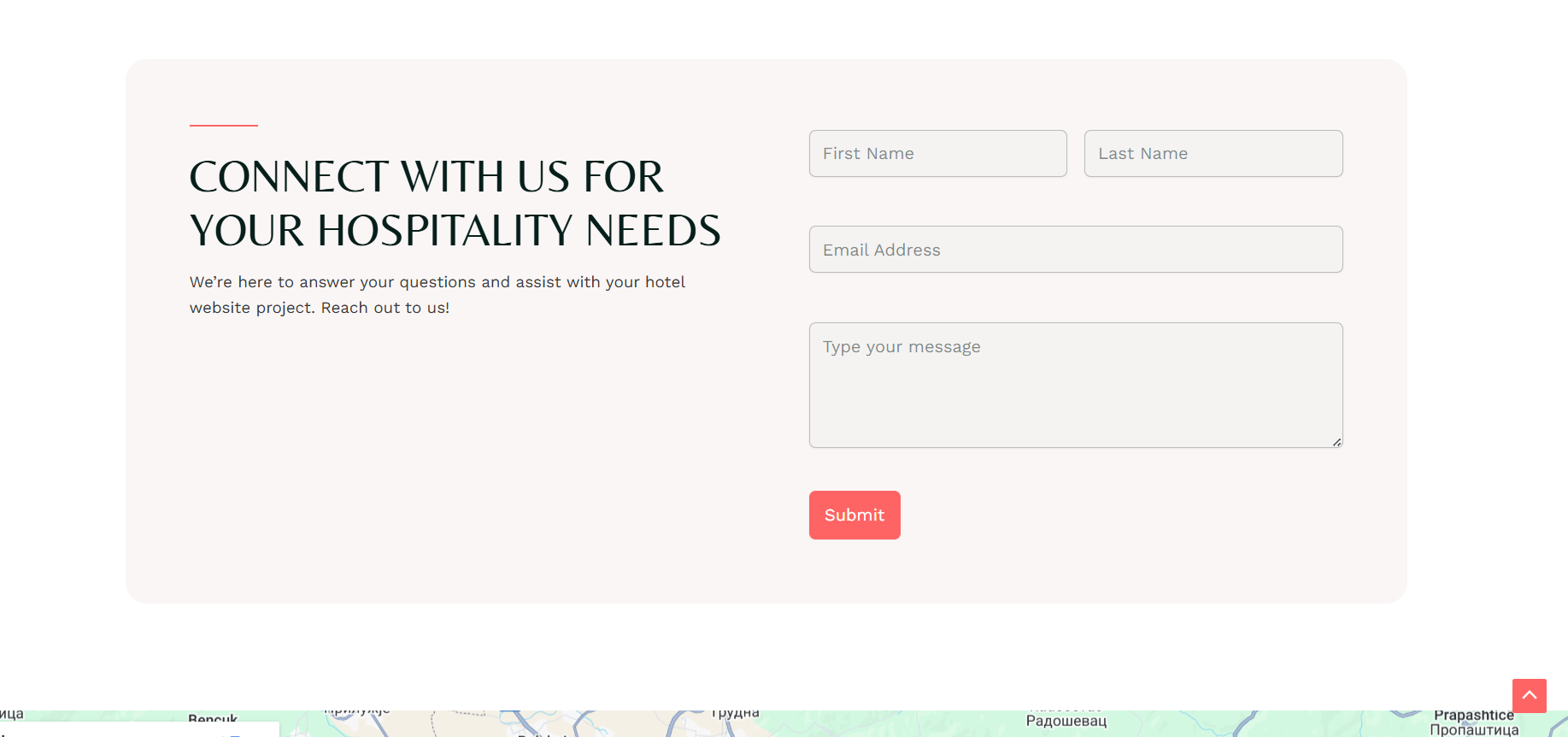 Booking section