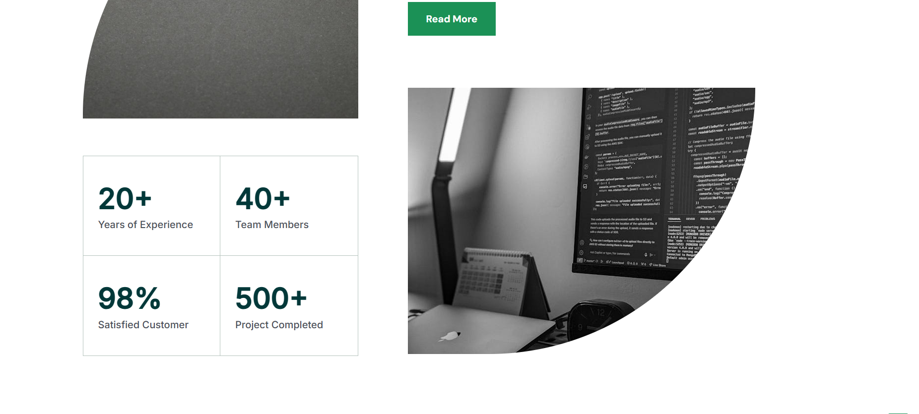 Portfolio section