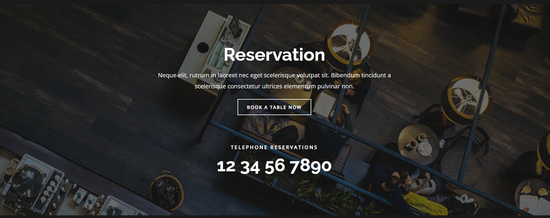 Reservation section