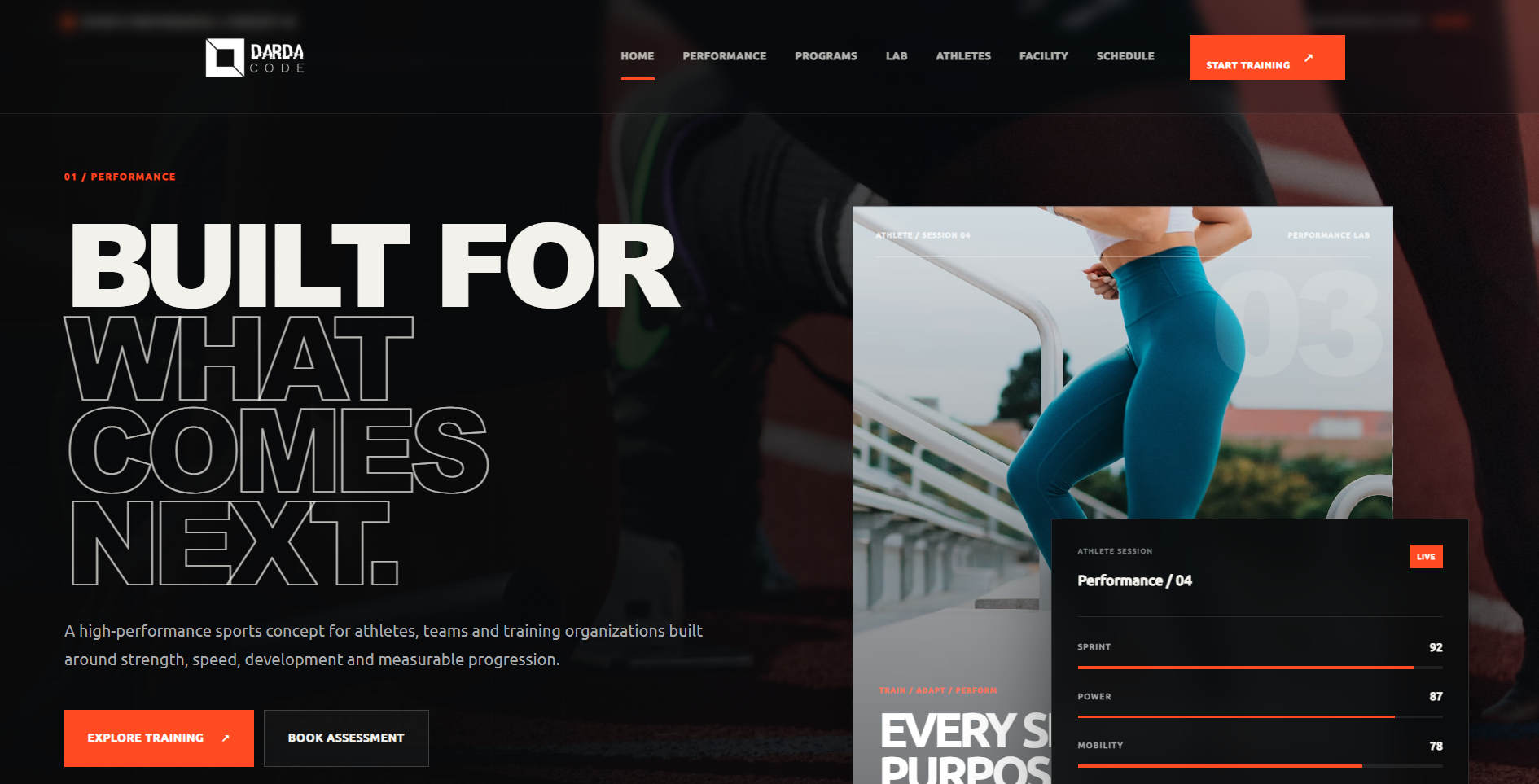 DardaCode Sports industry concept